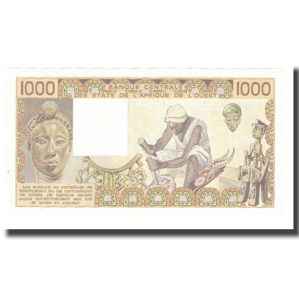 Banknote, West African States, 1000 Francs, 1985, 1985, KM:207Be, UNC(65-70)