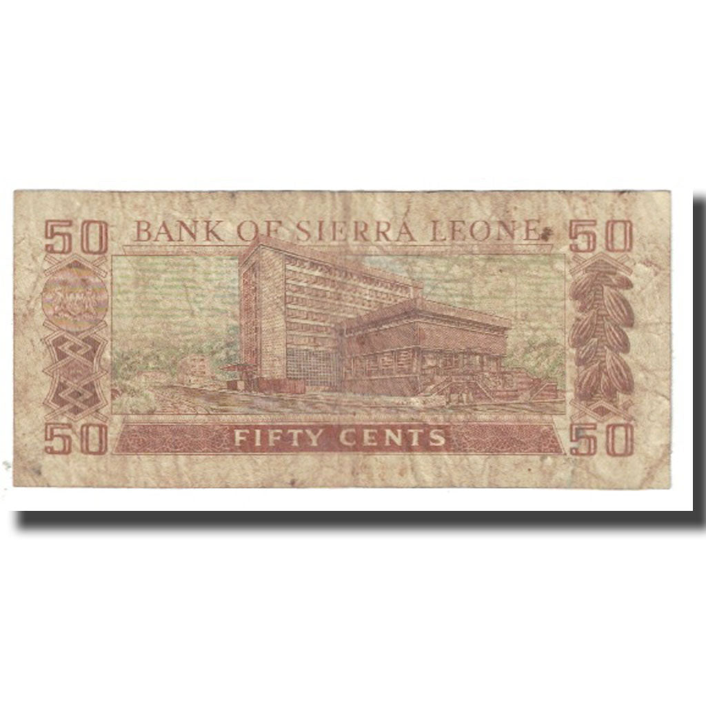 Banknote, Sierra Leone, 50 Cents, 1984, 1984-08-04, KM:9, VF(20-25)