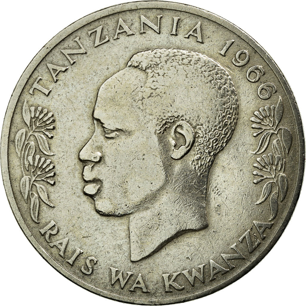 Coin, Tanzania, Shilingi, 1966, EF(40-45), Copper-nickel, KM:4