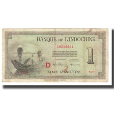 Banknot, FRANCUSKIE INDOCHINY, 1 Piastre, KM:76b, EF(40-45)