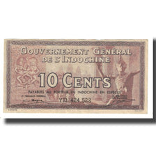 Banknot, FRANCUSKIE INDOCHINY, 10 Cents, KM:85b, VF(30-35)