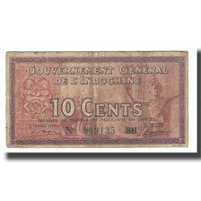 Banknot, FRANCUSKIE INDOCHINY, 10 Cents, KM:85b, VF(20-25)