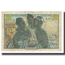 Banknote, French West Africa, 50 Francs, KM:45, VF(30-35)