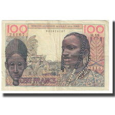 Billet, French West Africa, 100 Francs, 1956, 1956-10-23, KM:46, TTB
