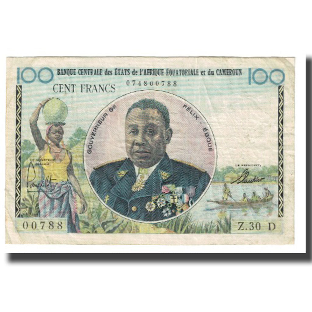 Banknote, French Equatorial Africa, 100 Francs, KM:32, VF(20-25)