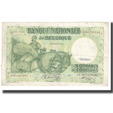 Banknote, Belgium, 50 Francs-10 Belgas, 1943, 1943-01-11, KM:106, EF(40-45)