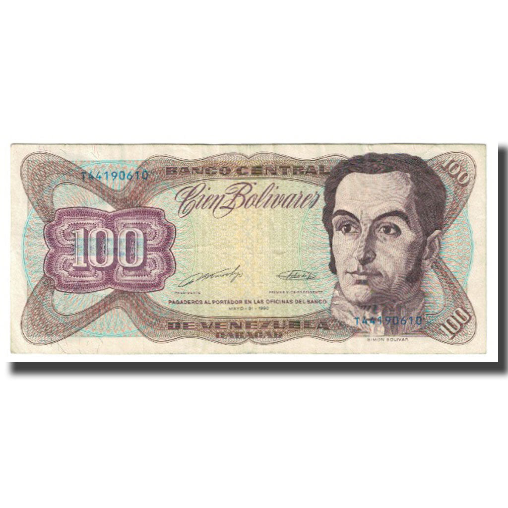 Billet, Venezuela, 100 Bolivares, 1990, 1990-05-31, KM:66c, TTB