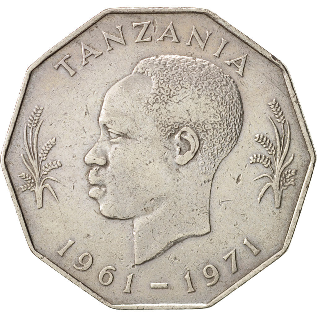 Tanzania, 5 Shilingi, 1971, EF(40-45), Copper-nickel, KM:5