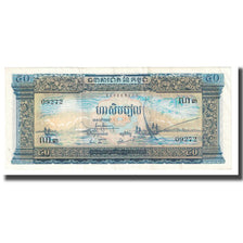 Banknote, Cambodia, 50 Riels, KM:7a, AU(55-58)