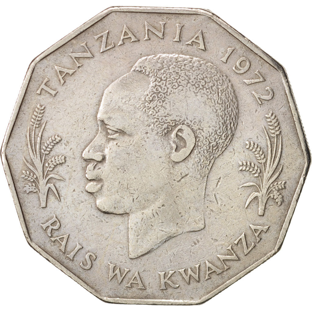 Tanzania, 5 Shilingi, 1972, EF(40-45), Copper-nickel, KM:6