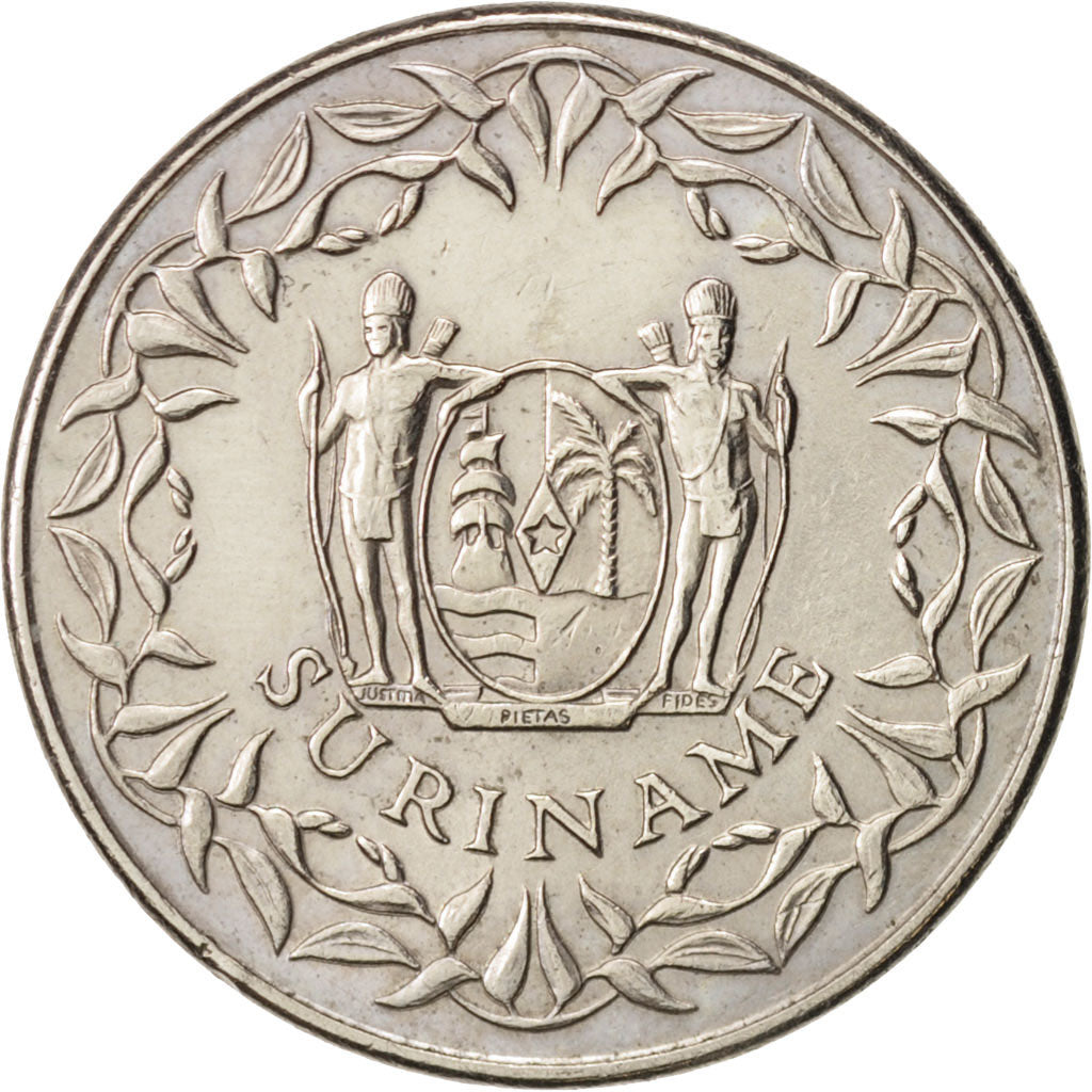Suriname, 250 Cents, 1989, AU(55-58), Copper-nickel, KM:24