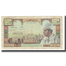 Geldschein, Marokko, 5 Dirhams, KM:53e, S