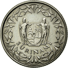 Moneta, Suriname, 25 Cents, 1974, BB+, Rame-nichel, KM:14