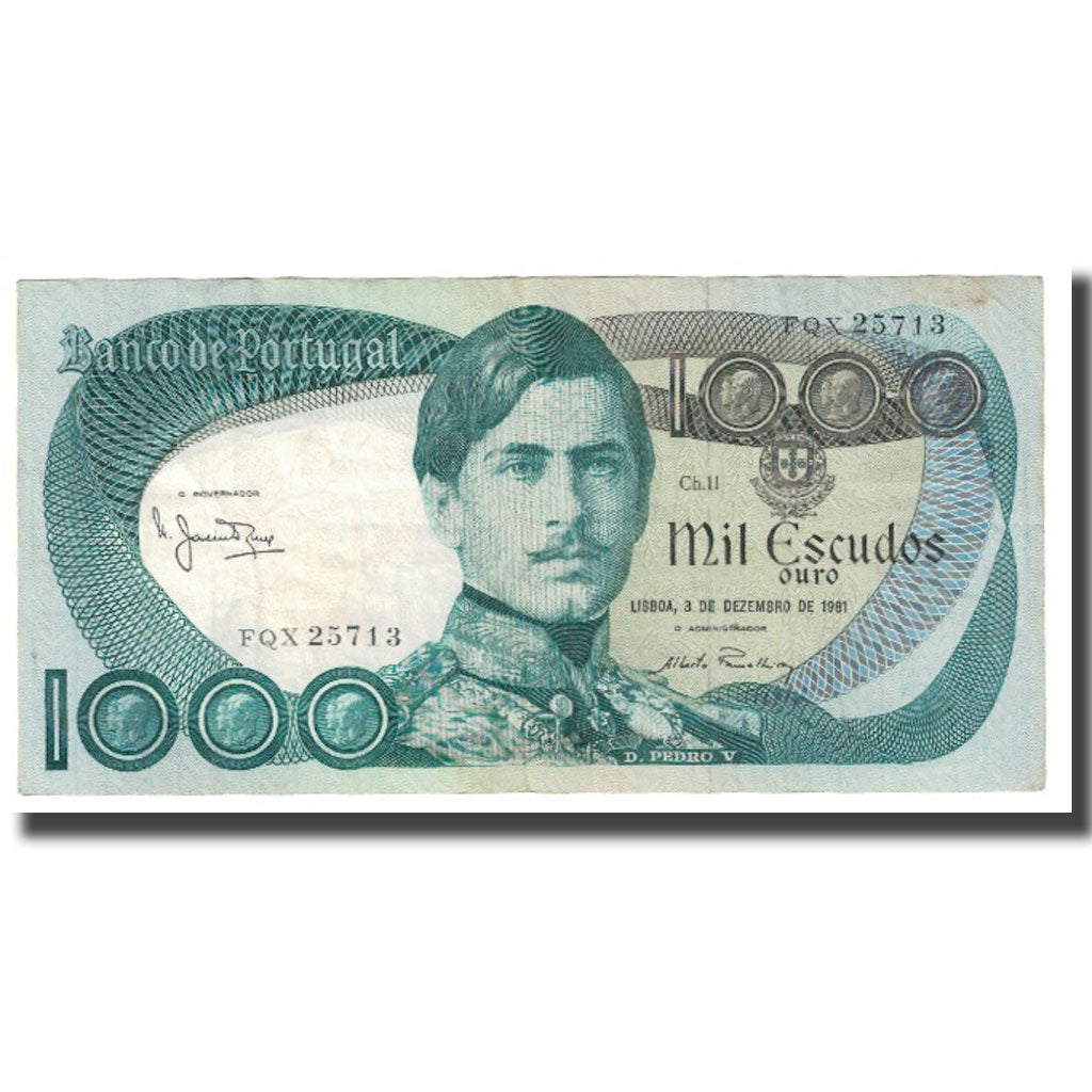 Banknote, Portugal, 1000 Escudos, 1981, 1981-12-03, KM:175e, EF(40-45)