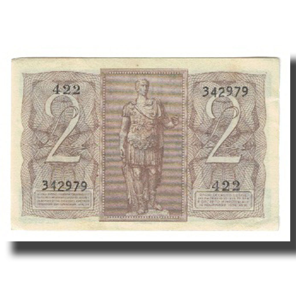 Banknote, Italy, 2 Lire, 1939, 1939-11-14, KM:27, VF(20-25)