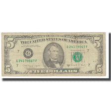 Billete, 5 Dollars, 1988, Estados Unidos, BC+
