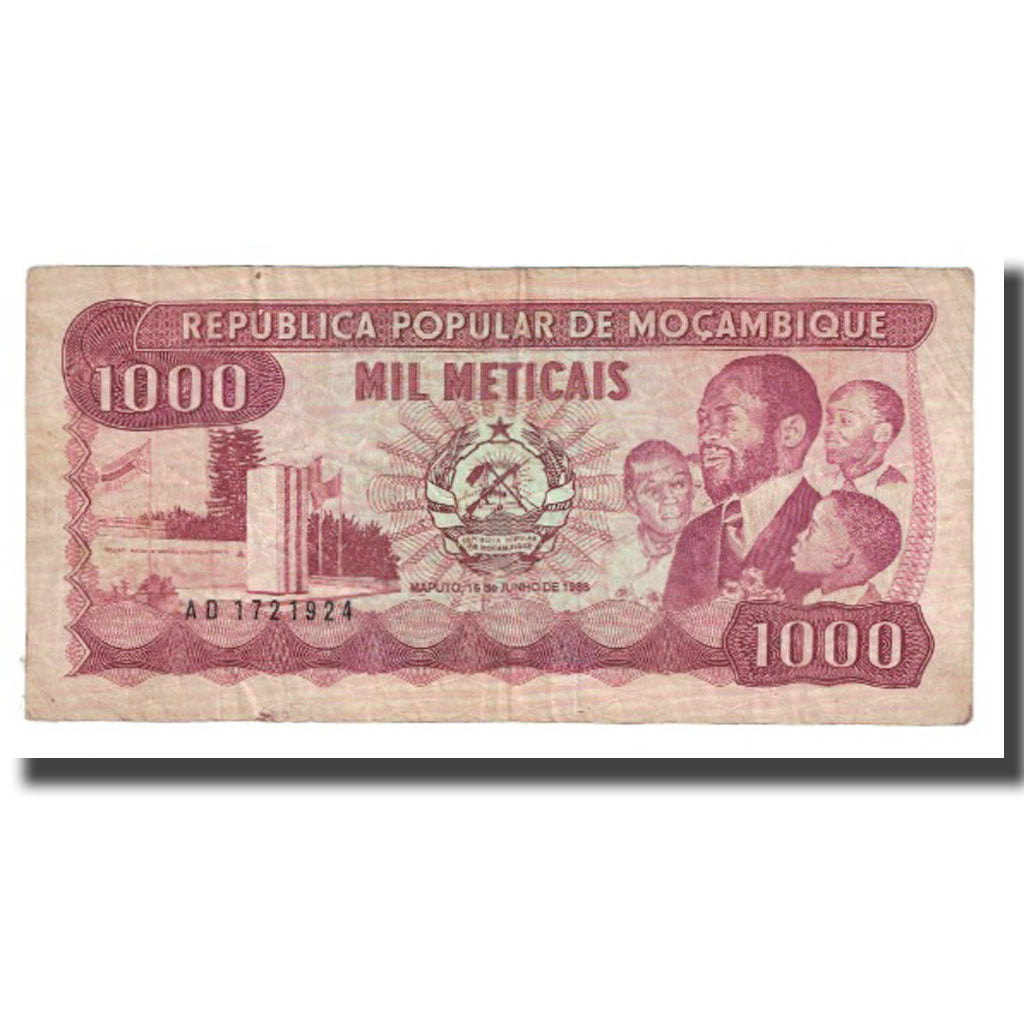 Banknote, Mozambique, 1000 Meticais, 1986, 1986-06-16, KM:132c, EF(40-45)