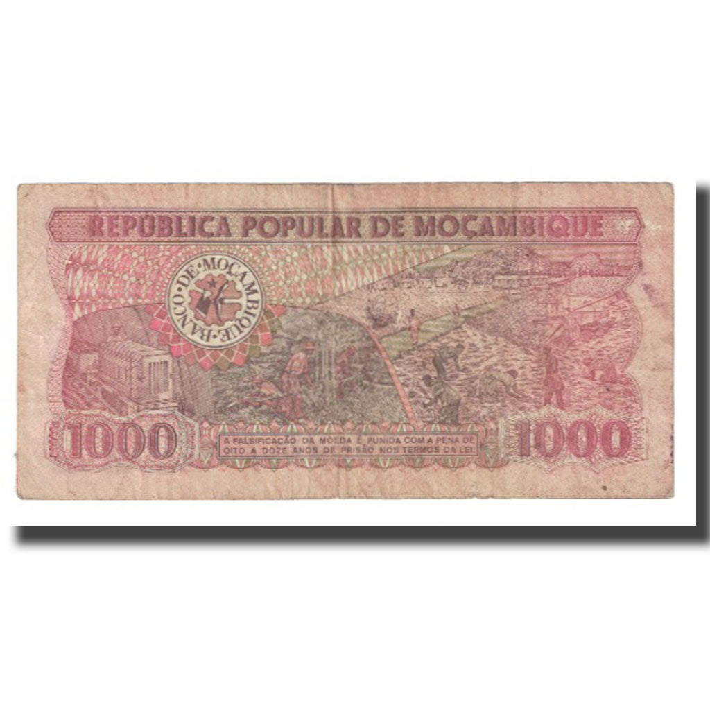 Banknote, Mozambique, 1000 Meticais, 1986, 1986-06-16, KM:132c, EF(40-45)