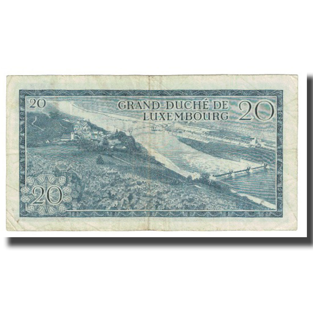 Banknote, Luxembourg, 20 Francs, 1966, 1966-03-07, KM:54a, EF(40-45)