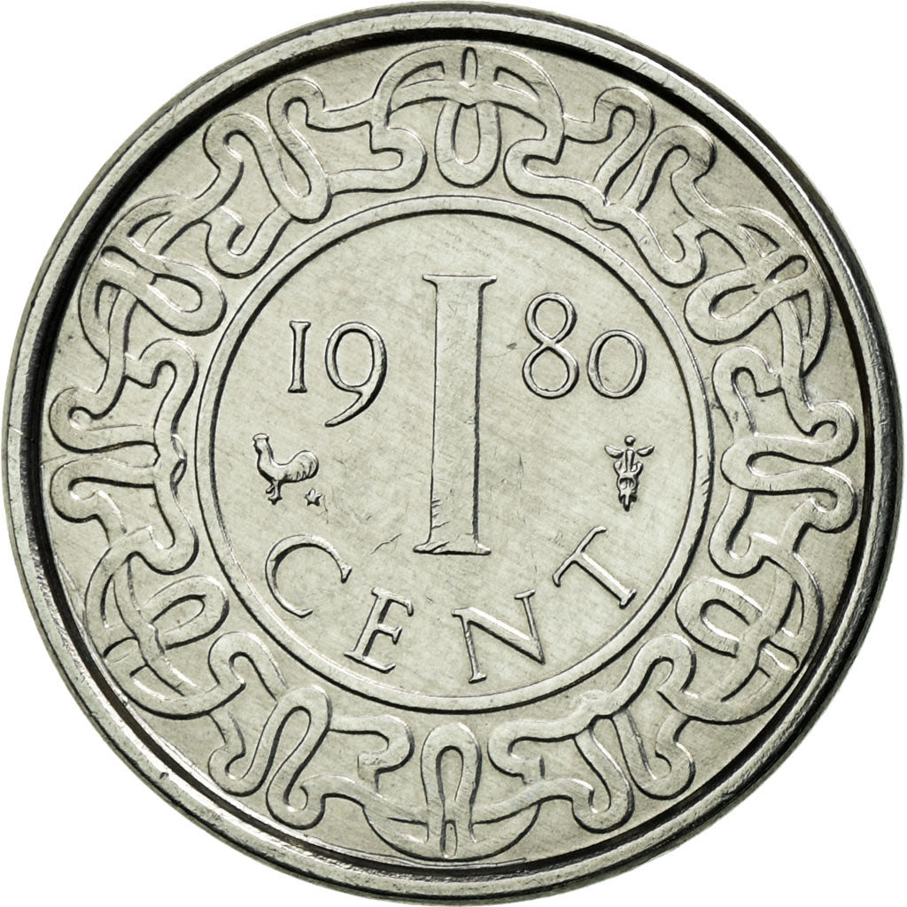 Coin, Suriname, Cent, 1980, AU(55-58), Aluminum, KM:11a