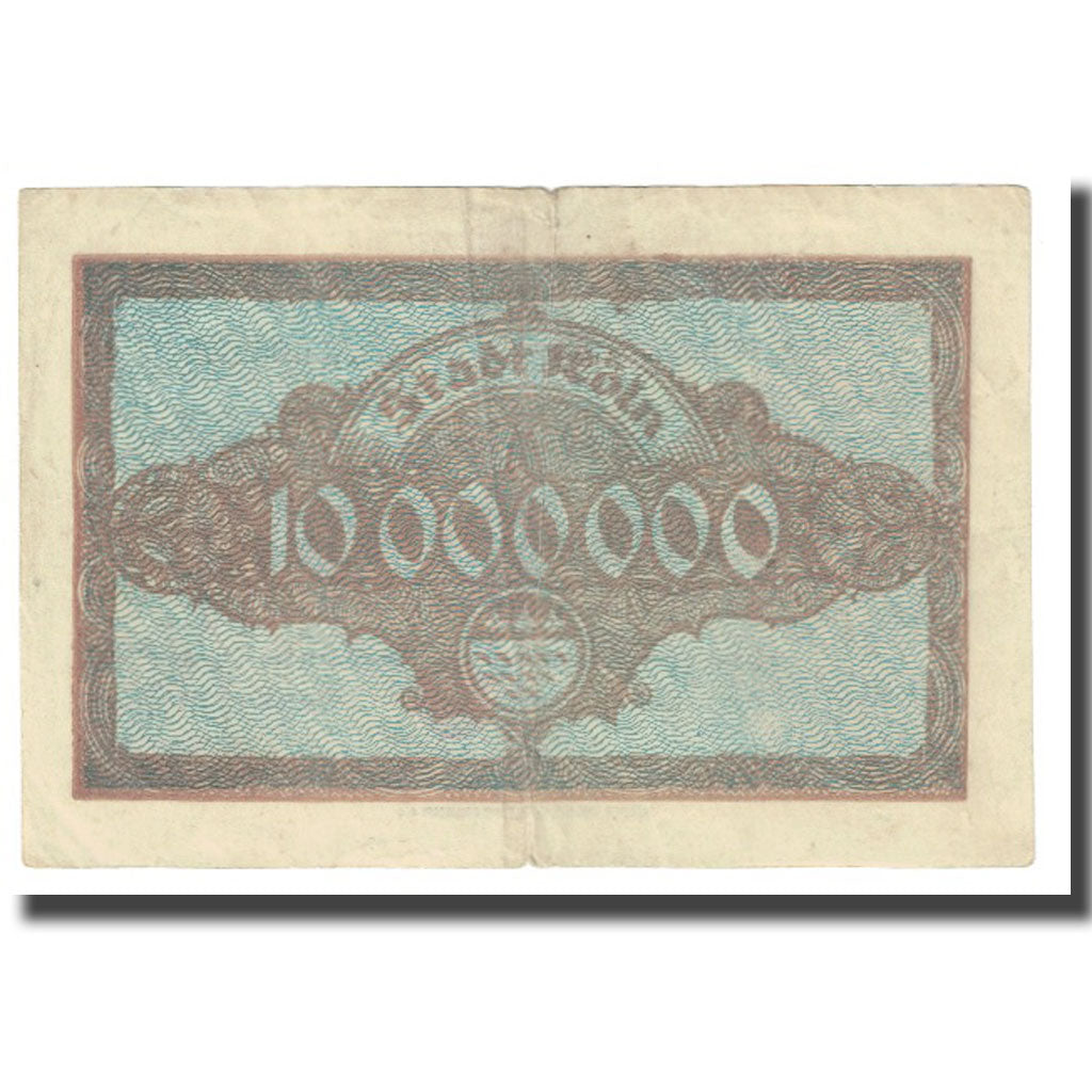 Banknote, Germany, Köln, 10 Millionen Mark, Blason, 1923, 1923-08-09, EF(40-45)