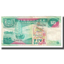 Billete, 5 Dollars, Singapur, KM:19, MBC