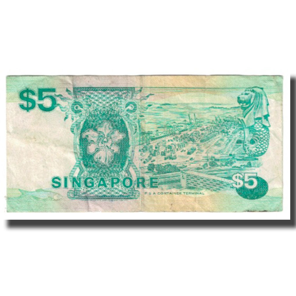 Billete, 5 Dollars, Singapur, KM:19, MBC