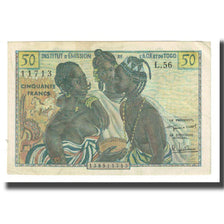 Banknote, French West Africa, 50 Francs, KM:45, EF(40-45)