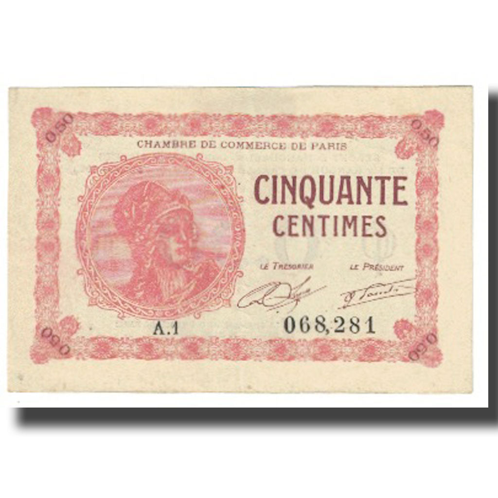France, Paris, 50 Centimes, 1920, EF(40-45), Pirot:97-10