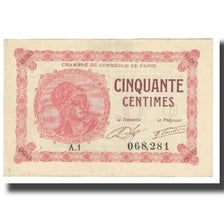 France, Paris, 50 Centimes, 1920, EF(40-45), Pirot:97-10