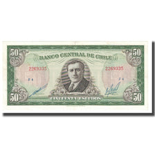 Banknote, Chile, 50 Escudos, KM:140b, AU(55-58)