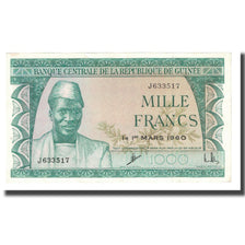 Banknote, Guinea, 1000 Francs, 1960, 1960-03-01, KM:15a, AU(55-58)
