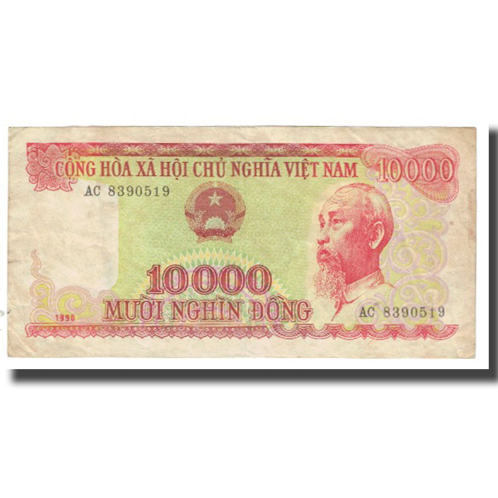 Banknote, Vietnam, 10,000 D<ox>ng, 1990, KM:115a, VF(30-35)