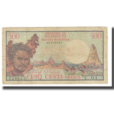 Banknote, Djibouti, 500 Francs, KM:36a, VF(20-25)
