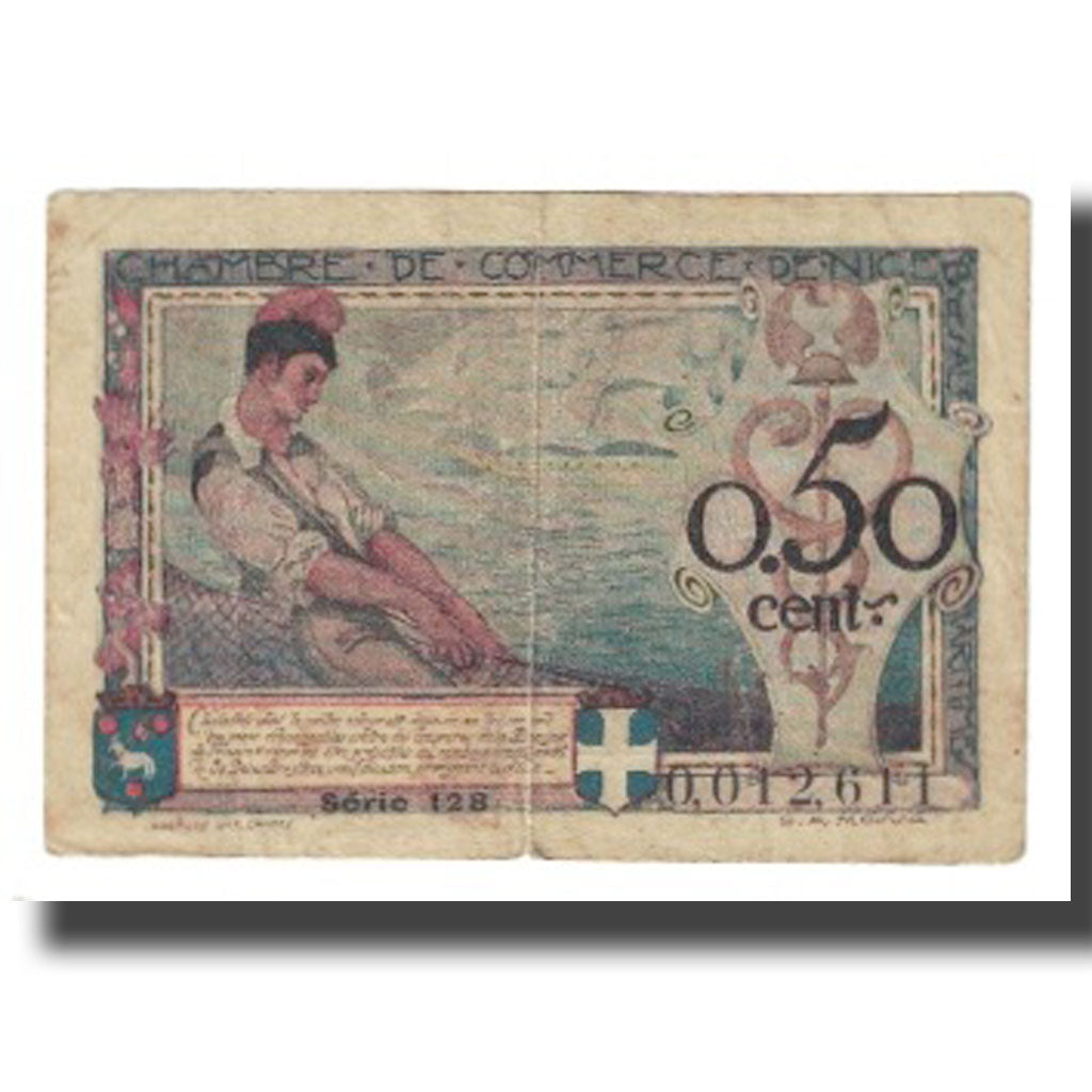 France, Nice, 50 Centimes, 1920, VF(20-25), Pirot:91-9