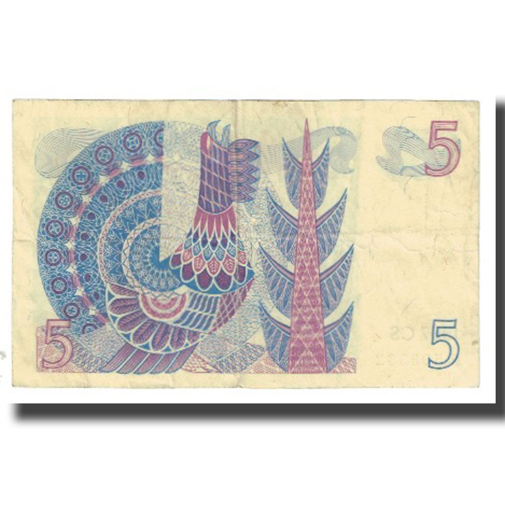 Nota, Suécia, 5 Kronor, KM:51d, EF(40-45)