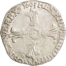 France, Henri IV, 1/4 Ecu, 1603, Rennes, TTB, Argent, Sombart:4686