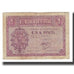 Banknote, Spain, 1 Peseta, 1937, 1937-10-12, KM:104a, VF(20-25)