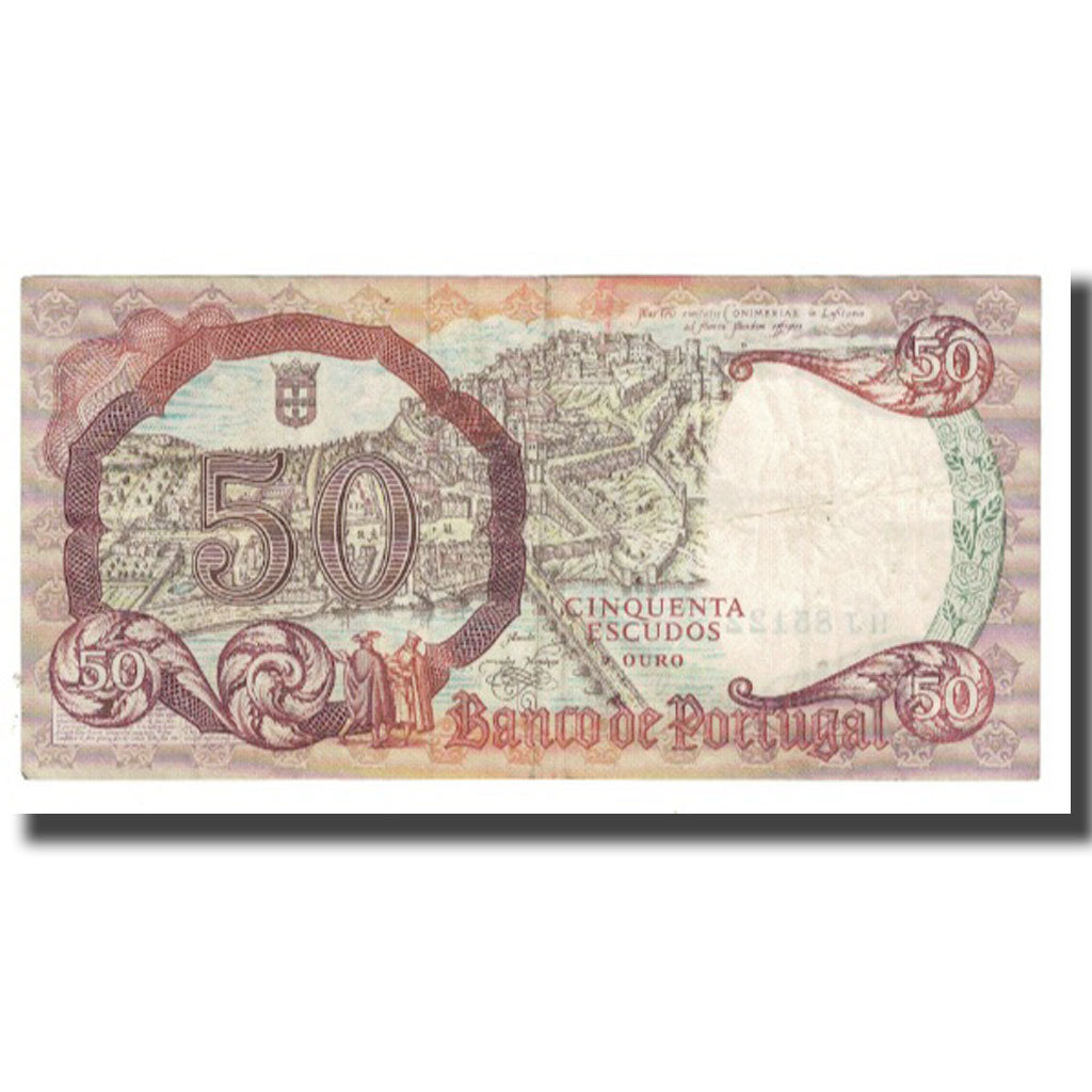 Banknote, Portugal, 50 Escudos, 1964, 1964-02-28, KM:168, EF(40-45)