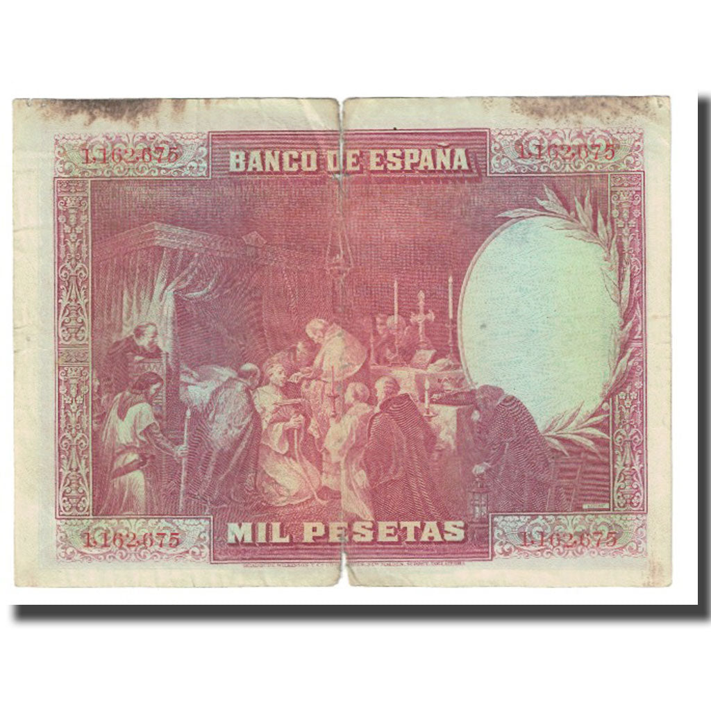 Billete, 1000 Pesetas, 1928, España, 1928-08-15, KM:78a, BC