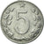 Moneda, Checoslovaquia, 5 Haleru, 1962, MBC, Aluminio, KM:53