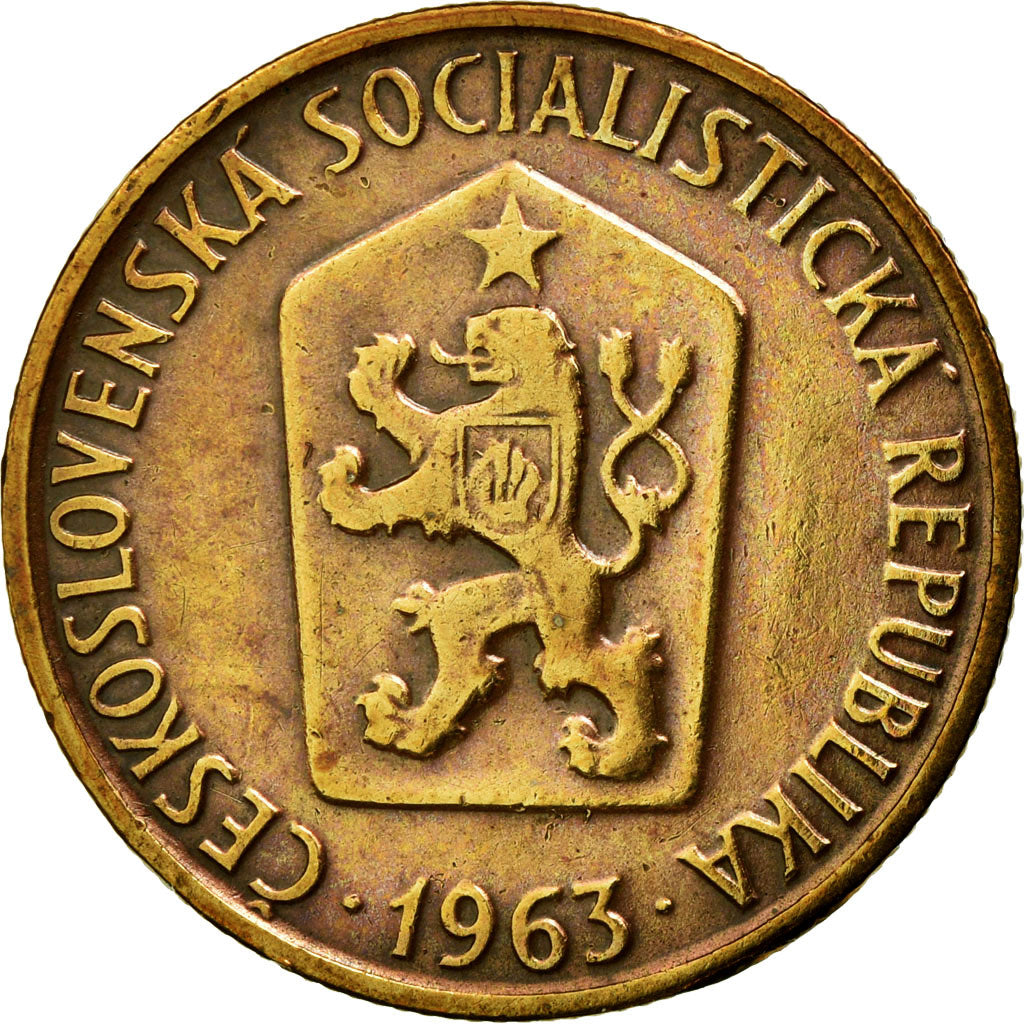 Coin, Czechoslovakia, 50 Haleru, 1963, EF(40-45), Bronze, KM:55.1