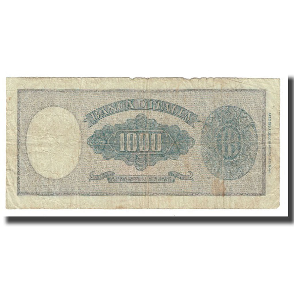 Banconote, Italia, 1000 Lire, 1893, 1893-08-10, KM:83, MB