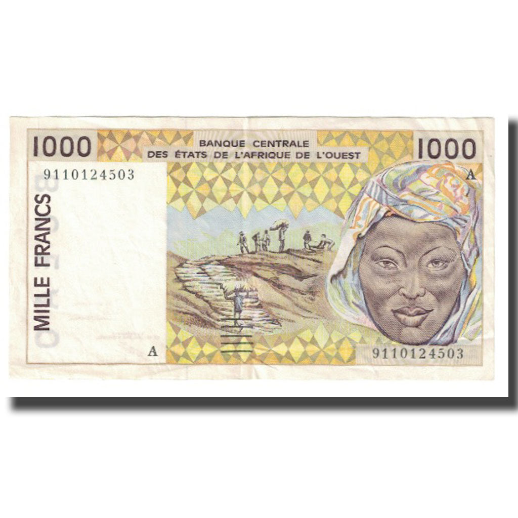 Banknote, West African States, 1000 Francs, KM:711Km, EF(40-45)