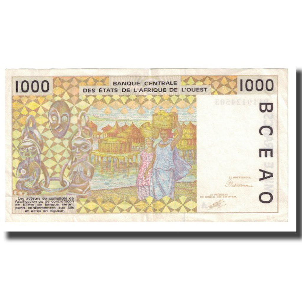 Banknote, West African States, 1000 Francs, KM:711Km, EF(40-45)