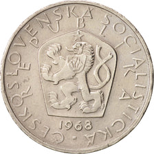 Czechoslovakia, 5 Korun, 1968, AU(50-53), Copper-nickel, KM:60