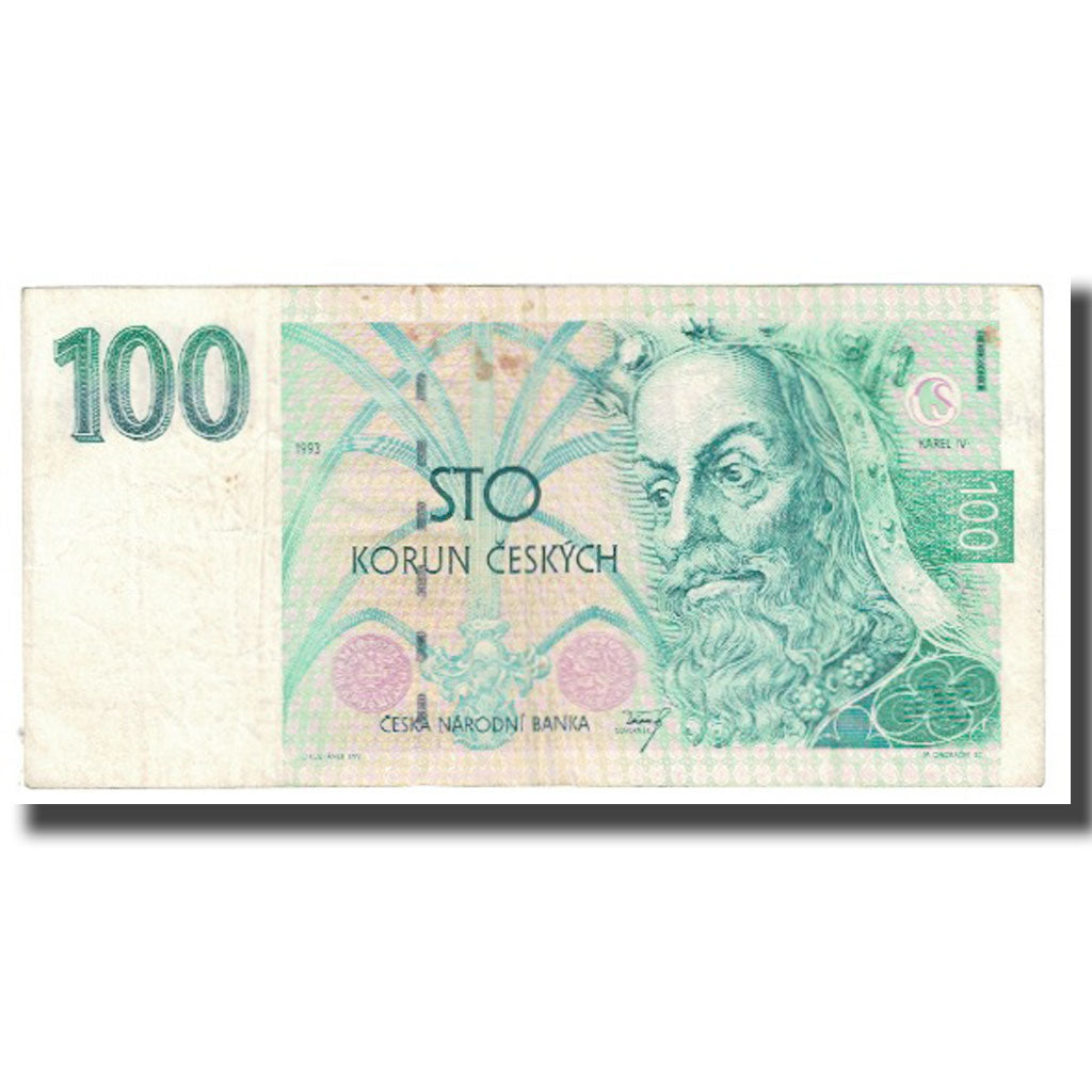 Banknote, Czech Republic, 100 Korun, 1993, KM:18, VF(20-25)
