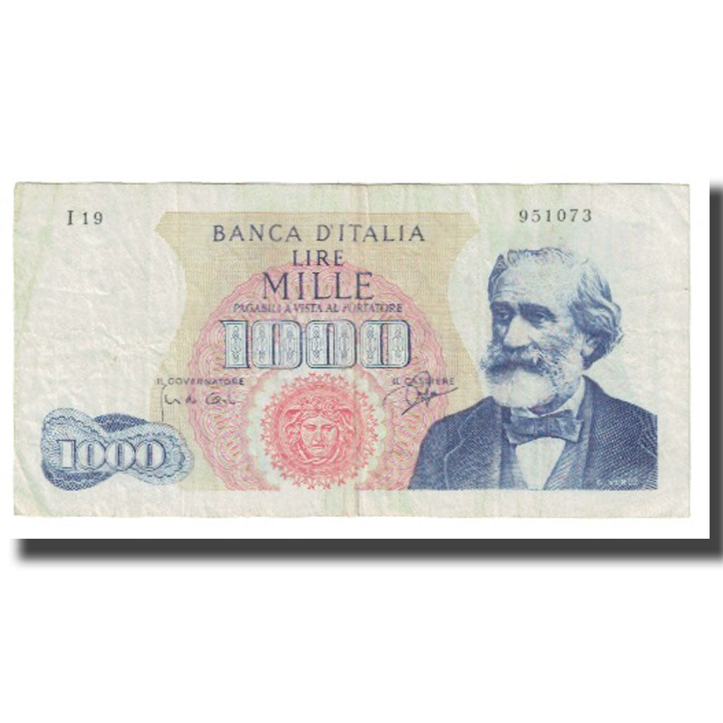 Banknote, Italy, 1000 Lire, 1962, 1962-06-28, KM:96a, EF(40-45)