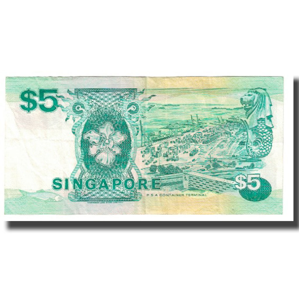 Banknote, Singapore, 5 Dollars, KM:19, AU(55-58)