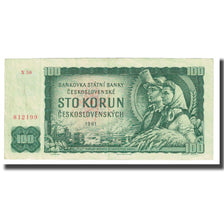 Nota, Checoslováquia, 100 Korun, 1961, KM:91a, EF(40-45)